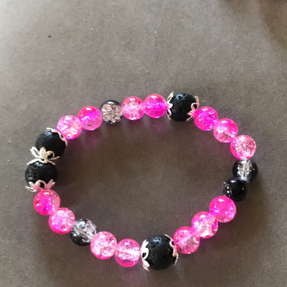 Aromatherapy bracelet  pink